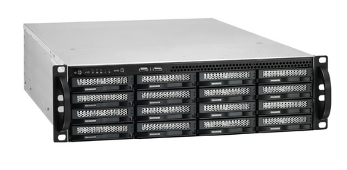Serveur de stockage en réseau 16 baies de classe entreprise U16-722-2224 livré avec TRK-U34