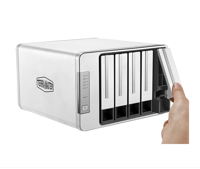 TERRAMASTER D5-310 HDDエンクロージャ 5ベイ ハードウェアRAID RAID 5、0、1、10、シングルをサポート USB 3.1 Type C ダイレクトアタッチドストレージ バックアップソフトウェア付属 (ディスクレス)