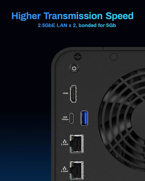 F6-424 6Bay Dual 2.5GbE porte NAS Storage