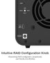 TERRAMASTER D2-320 USB RAIDエンクロージャ – USB 3.2 Gen 2 10Gbps Type C 2ベイRAIDストレージ RAID 0、1、シングル、JBOD(ディスクレス)をサポート