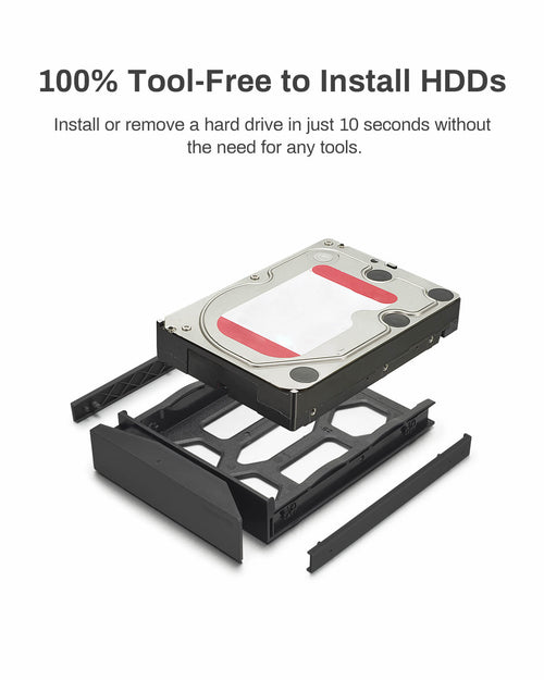 TERRAMASTER D2-320 USB RAIDエンクロージャ – USB 3.2 Gen 2 10Gbps Type C 2ベイRAIDストレージ RAID 0、1、シングル、JBOD(ディスクレス)をサポート