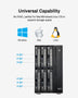 TERRAMASTER D6-320 外付けハードドライブエンクロージャ - USB 3.2 Gen2 10Gbps Type-C HDDストレージ ホットスワップ対応 プラグアンドプレイ (ディスクレス)