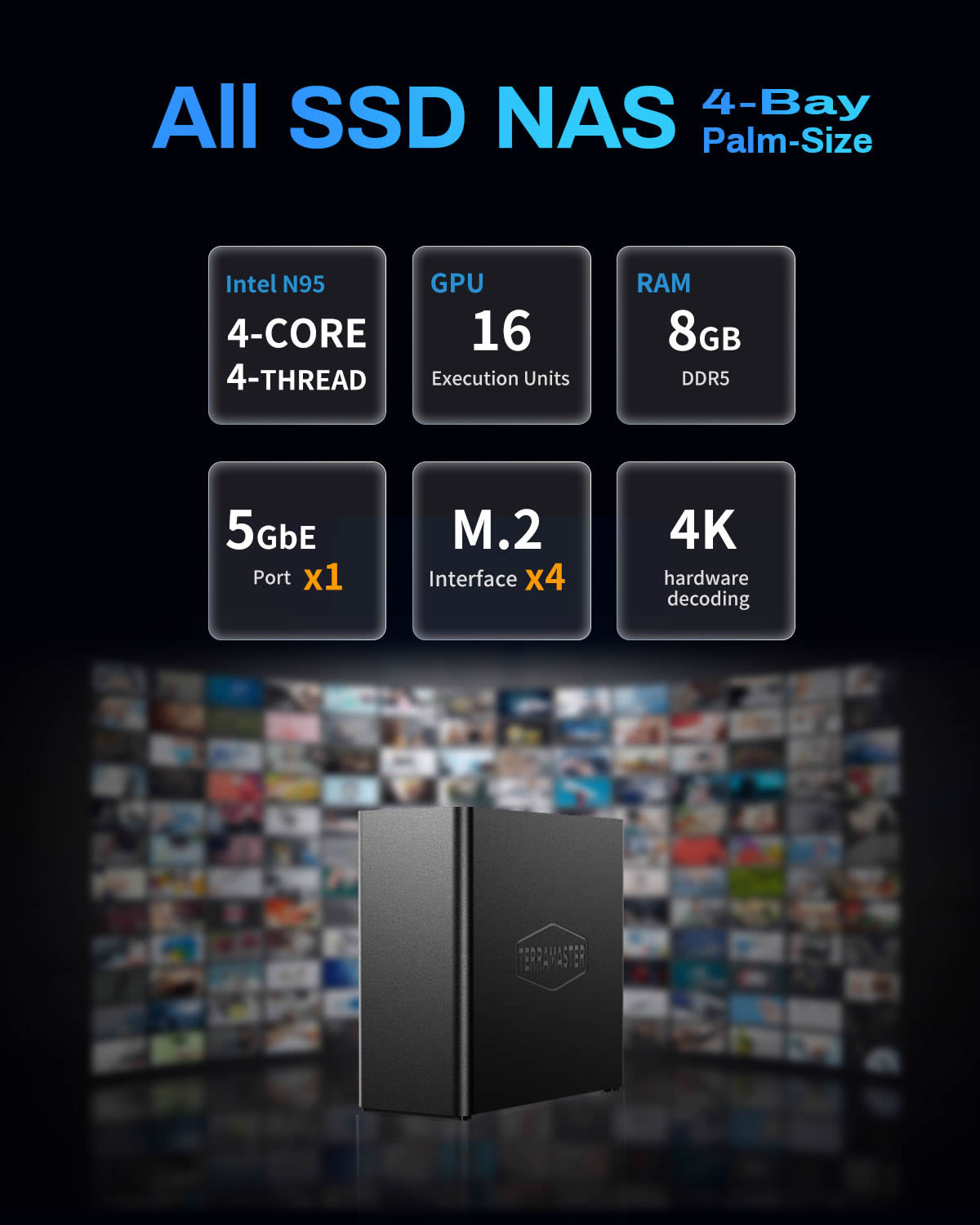 F4 SSD 4-Bay All-Flash NAS