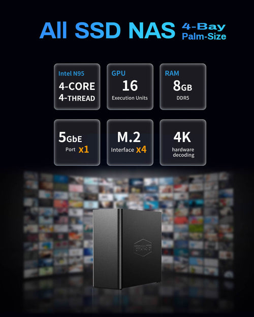 F4 SSD 4-Bay All-Flash NAS-Speicher
