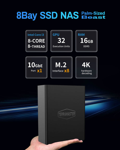 F8 SSD Plus 8-Bay NAS