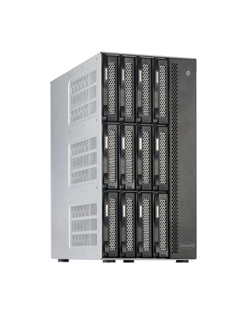 T12-450 12 bahías, 10 Gb, doble SFP+, interfaces 10 GbE y doble puerto 2,5 GbE, almacenamiento NAS