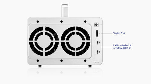 TERRAMASTER D5 Thunderbolt 3 Professional-Grade 5-Bay External Hard Drive Enclosure RAID 0/RAID1/RAID5/RAID10/JBOD Hard Disk RAID Storage (Diskless).