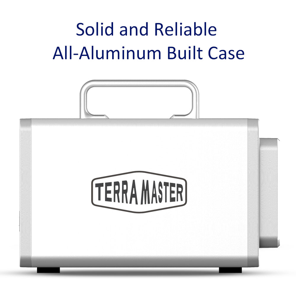 TERRAMASTER TD2 Thunderbolt 3 プロフェッショナルグレード 2ベイ外付けハードドライブエンクロージャ RAID 0/RAID1/JBOD ハードディスク RAID ストレージ (ディスクレス)