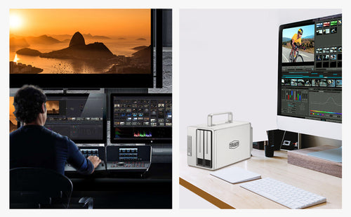 TERRAMASTER TD2 Thunderbolt 3 プロフェッショナルグレード 2ベイ外付けハードドライブエンクロージャ RAID 0/RAID1/JBOD ハードディスク RAID ストレージ (ディスクレス)