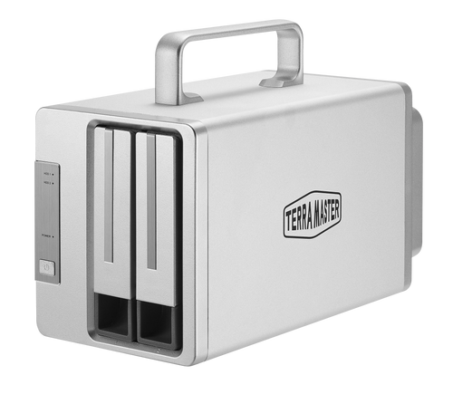 TERRAMASTER TD2 Thunderbolt 3 プロフェッショナルグレード 2ベイ外付けハードドライブエンクロージャ RAID 0/RAID1/JBOD ハードディスク RAID ストレージ (ディスクレス)