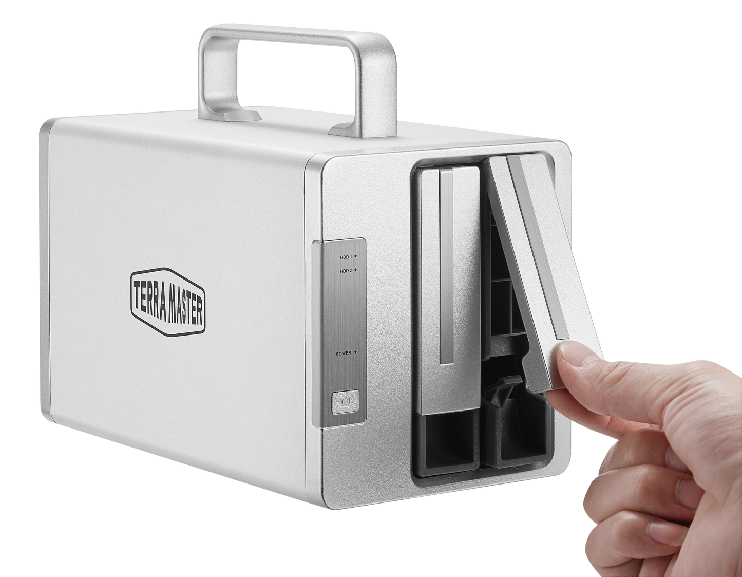 TERRAMASTER TD2 Thunderbolt 3 プロフェッショナルグレード 2ベイ外付けハードドライブエンクロージャ RAID 0/RAID1/JBOD ハードディスク RAID ストレージ (ディスクレス)