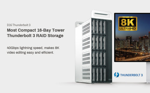 D16 Thunderbolt3 16-Bay DAS