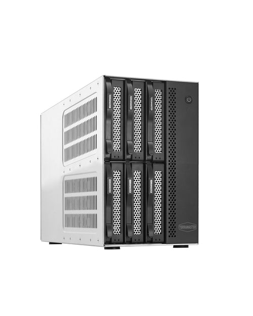 TERRAMASTER T6-423 6 Bay NAS Storage - High Performance for SMB with N5105/5095 QuadCore CPU 4GB DDR4 Memory, 2.5GbE Port x 2, Network Storage Server, Diskless.