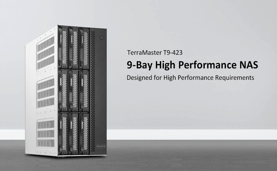 Almacenamiento NAS T9-423 de 9 bahías y 2,5 GbE