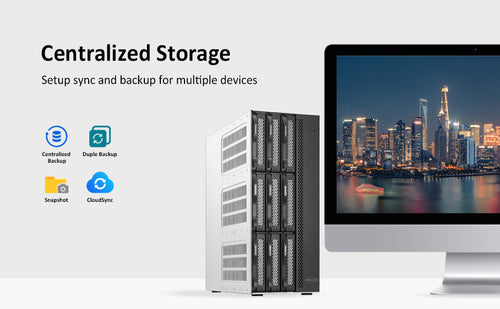 Almacenamiento NAS T9-423 de 9 bahías y 2,5 GbE