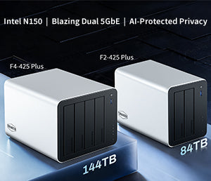 TerraMaster F4-425 Plus and F2-425 Plus Debut: Intel N150 Hybrid NAS with Dual 5GbE, AI Privacy Protection, and Up to 144TB Expandable Storage