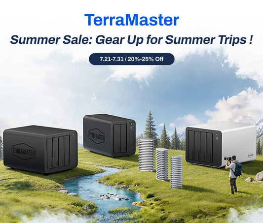TerraMaster Offers up to 25% Off on Selected NAS & DAS – Gear Up for Summer Trips