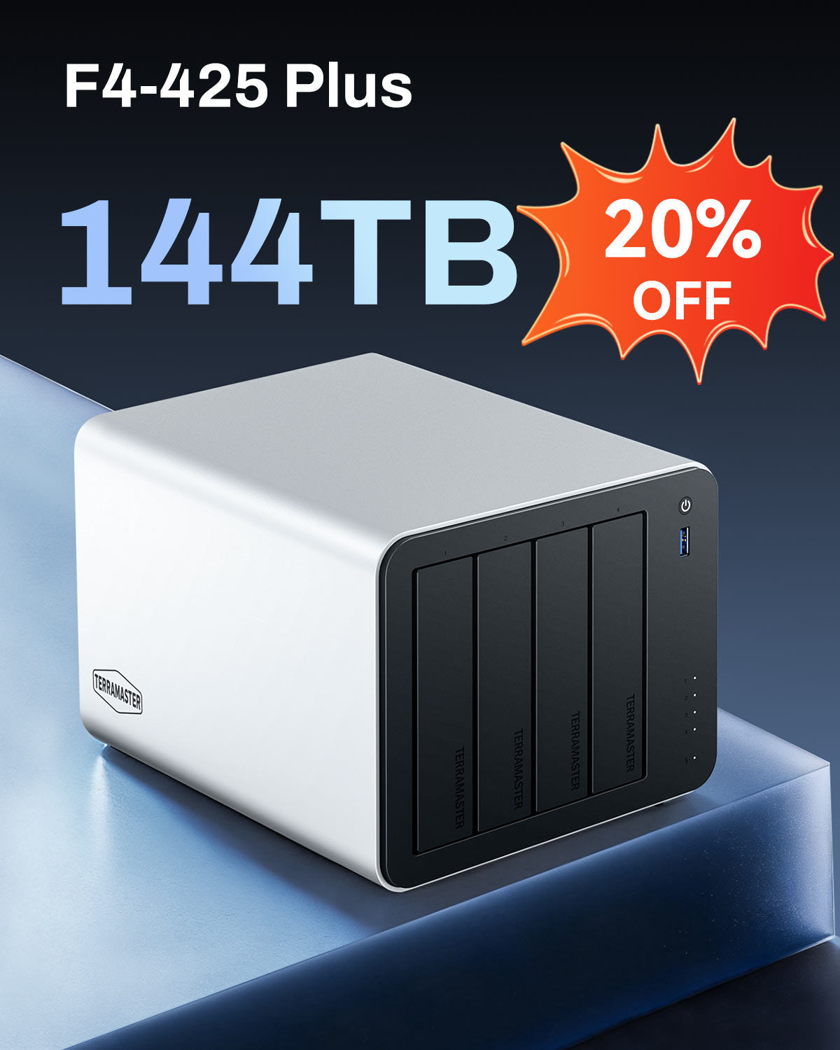 TerraMaster F5-422 新品NASエンクロージャー テラマスター TerraMaster F5-422 NAS with 10GbE Networking For Growing