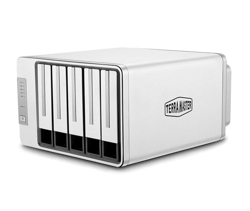 TERRAMASTER D5-310 Festplattengehäuse 5Bay Hardware Raid Unterstützt RAID 5, 0, 1, 10, Single, USB 3.1 Typ C Direct Attached Storage Backup Software im Lieferumfang enthalten (Diskless)