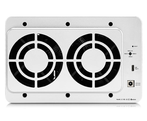 TERRAMASTER D5-310 Festplattengehäuse 5Bay Hardware Raid Unterstützt RAID 5, 0, 1, 10, Single, USB 3.1 Typ C Direct Attached Storage Backup Software im Lieferumfang enthalten (Diskless)