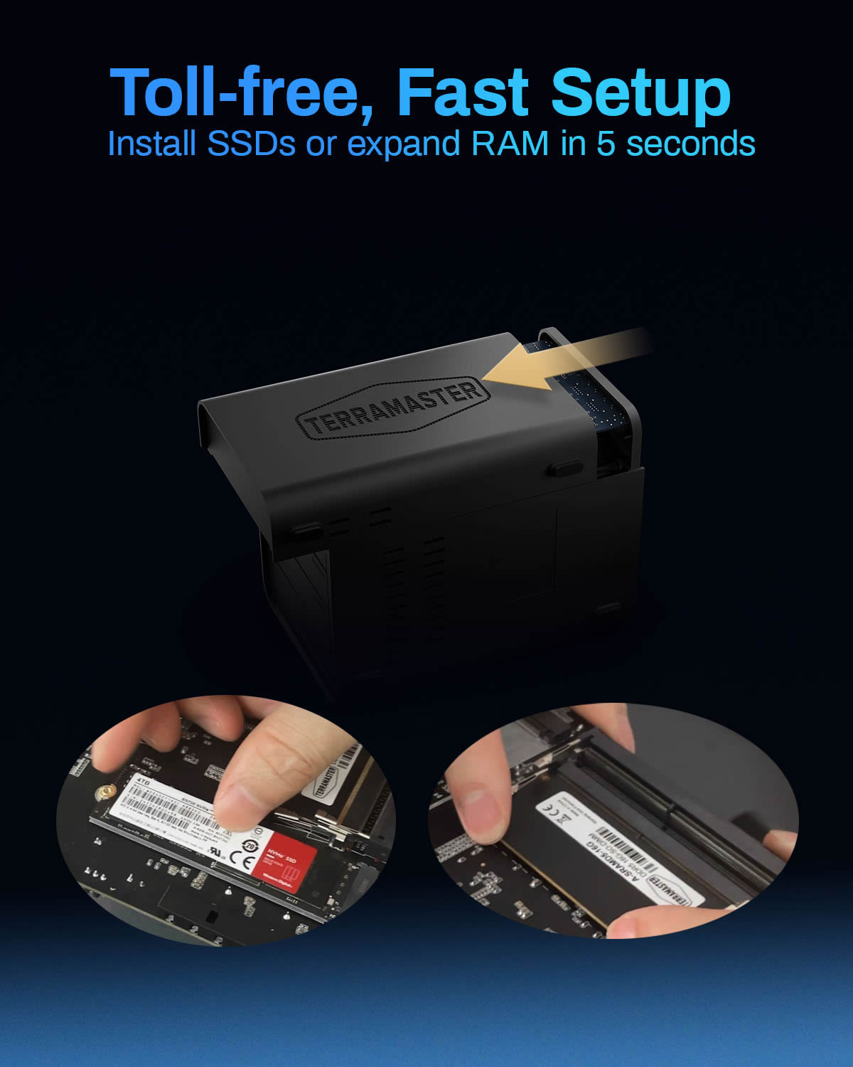 Terramaster F6-424 6Bay Dual 2.5GbE Ports NAS Storage