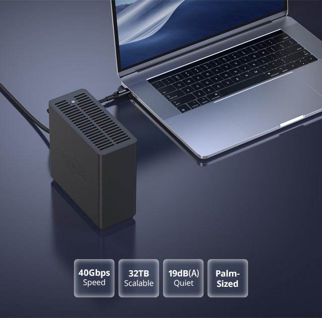 TerraMaster D4 SSD 4-Bay 32TB USB 4 NVMe Enclosure – TerraMaster