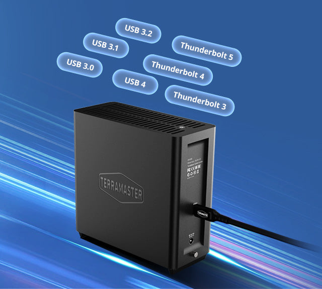 TerraMaster D4 SSD 4-Bay 32TB USB 4 NVMe Enclosure – TerraMaster