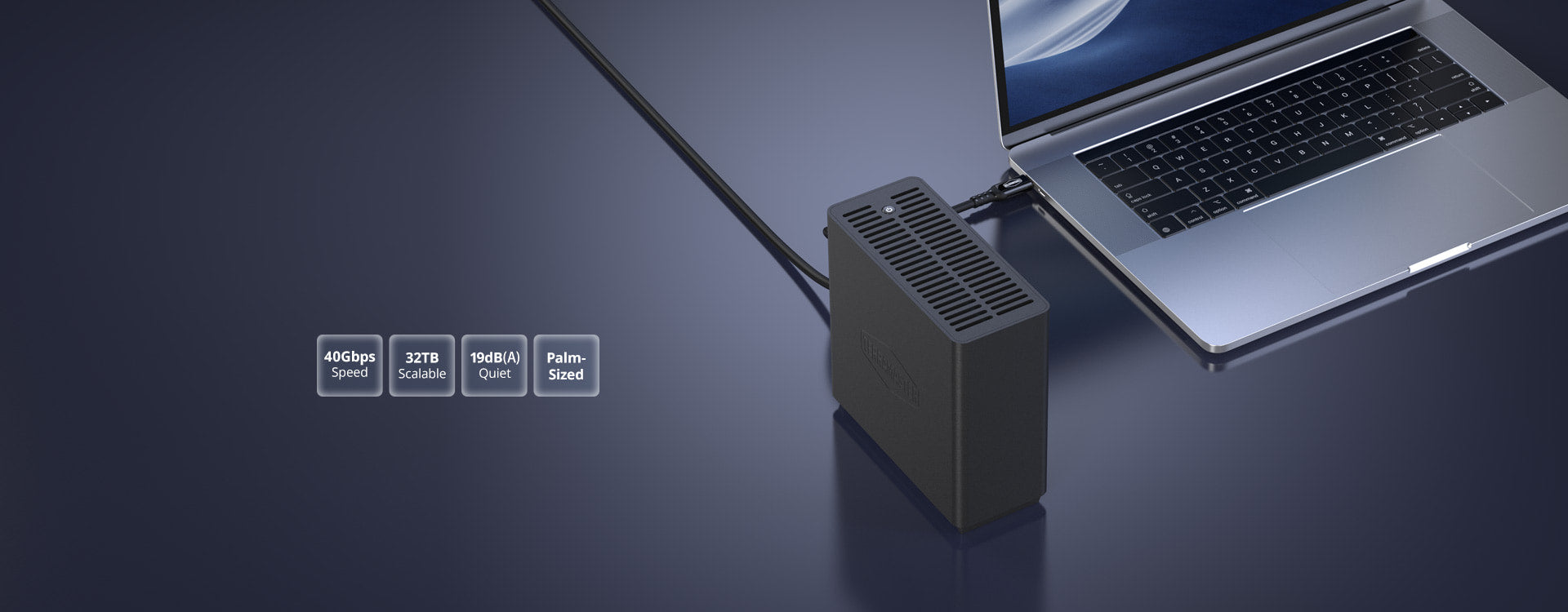 TerraMaster D4 SSD 4-Bay 32TB USB 4 NVMe Enclosure – TerraMaster