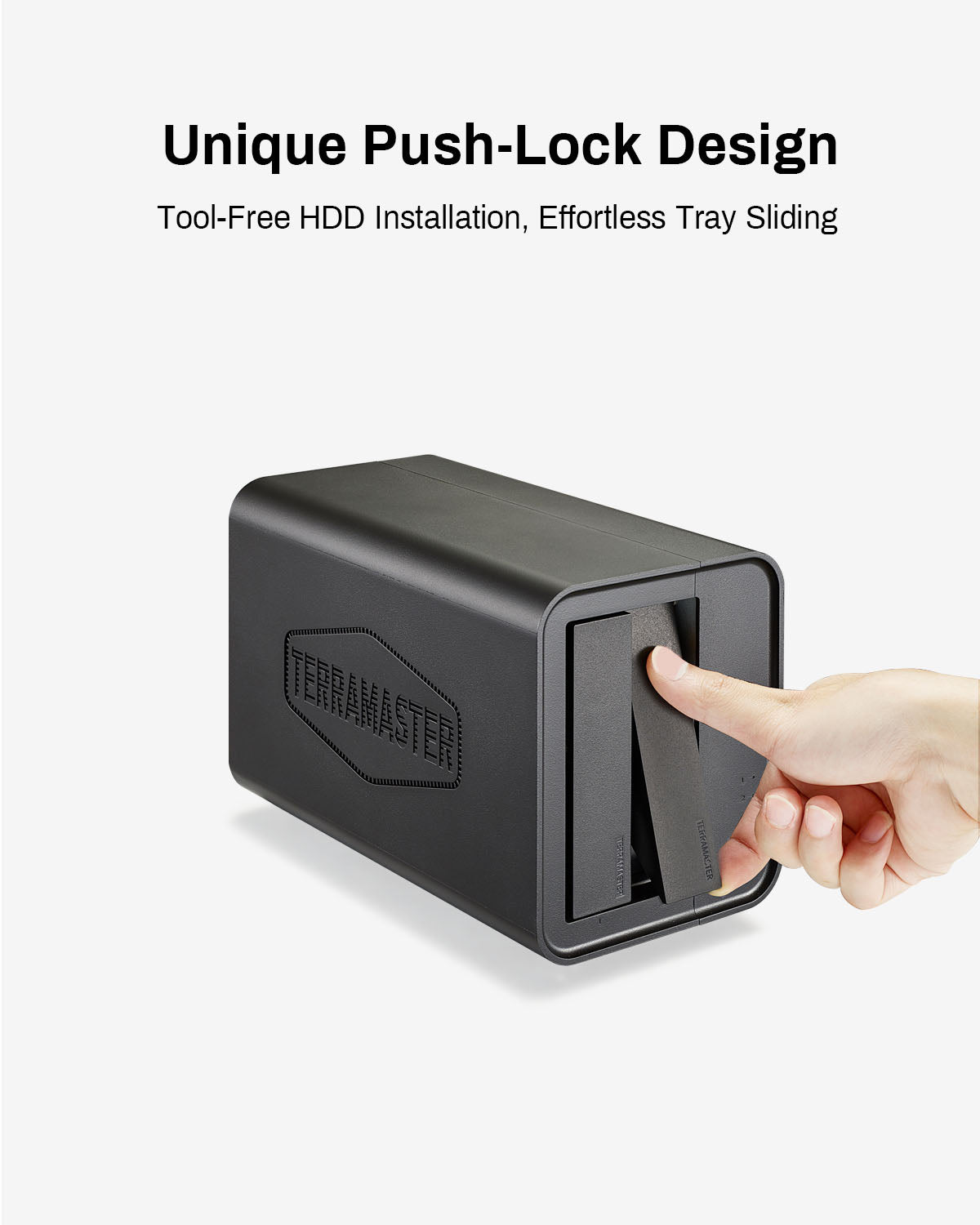 TERRAMASTER F2-212 2ベイNAS - クアッドコア 1GB RAM DDR4 パーソナル