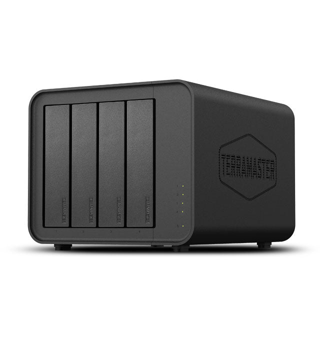 TERRAMASTER F4-424 Max NASストレージ - 4ベイ Core i5 1235U 10コア 12スレッド、8GB DDR5 RAM、デュアル10GbEポート、ネットワーク接続ストレージ、ビジネス向けピークパフォーマンス（ディスクレス）