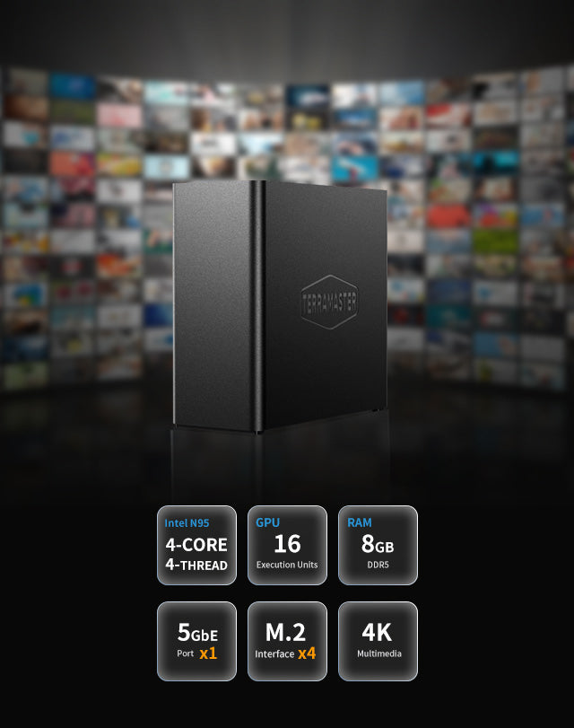 TERRAMASTER/F4 SSD/NASストレージ/4ベイ/ Terramaster F4 SSD 4-bay All-Flash NAS Storage – TerraMaster