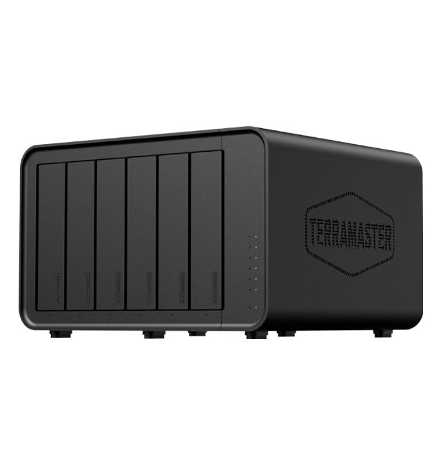 TERRAMASTER F6-424 Max NASストレージ - 6ベイ Core i5 1235U 10コア 12スレッド、8GB DDR5 RAM、デュアル10GbEポート、ネットワーク接続ストレージ、ビジネス向けピークパフォーマンス（ディスクレス）