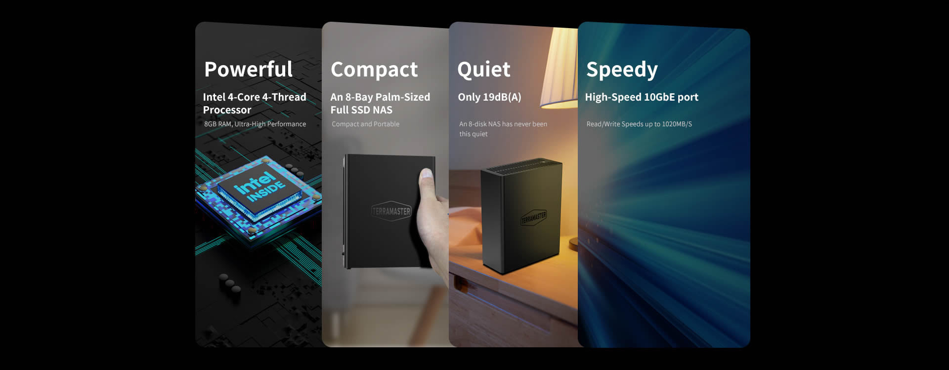 Terramaster F8 SSD Plus 8Bay 10GbE Port NAS – TerraMaster Official