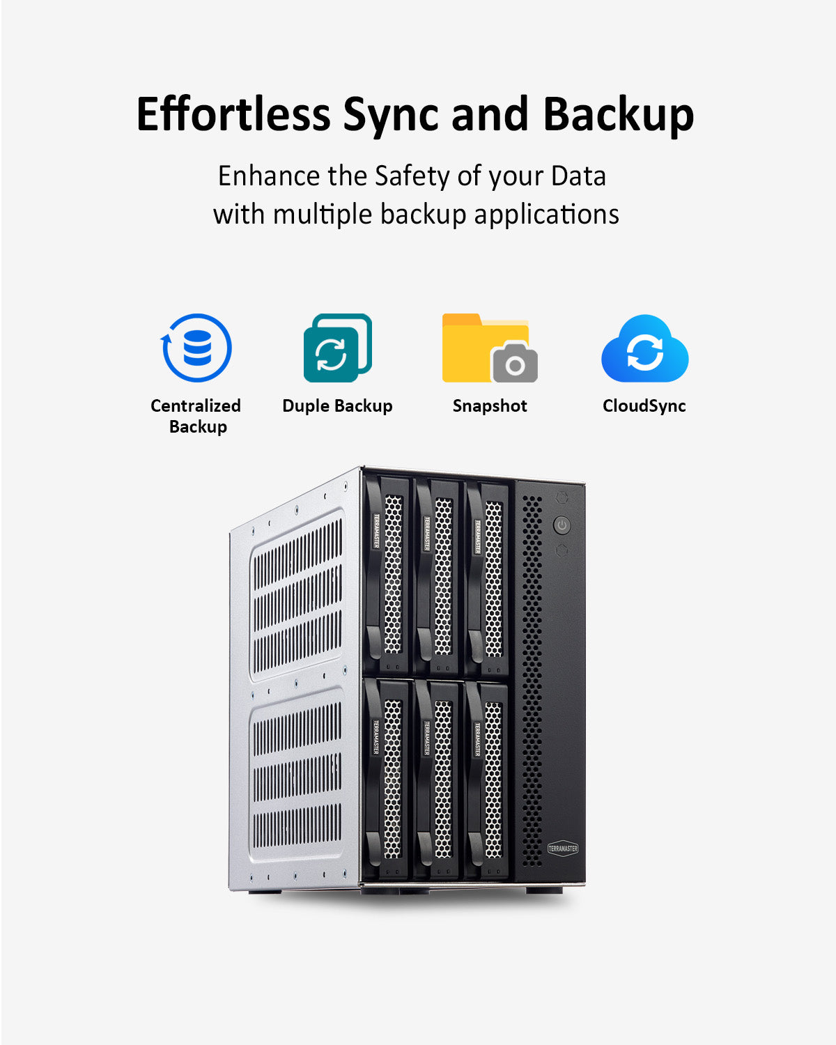 Stockage NAS 6 baies 2,5 GbE T6-423